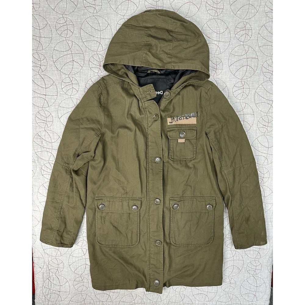 Desigual Women's Army Style Full Zip Hooded Jacket / Women's Small